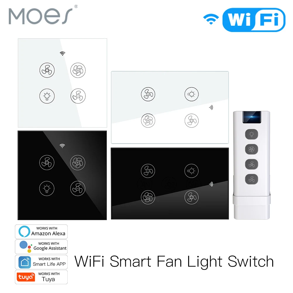 Smart Home Ventilation System - WiFi Baru Cerdas Langit-langit Kipas Lampu