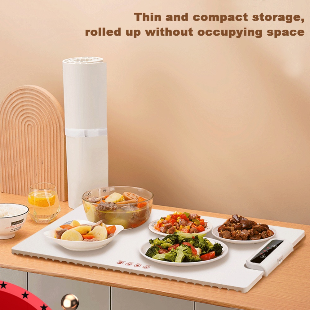 Smart Home Tools - Nampan Pemanas Makanan Listrik Lipat Silikon