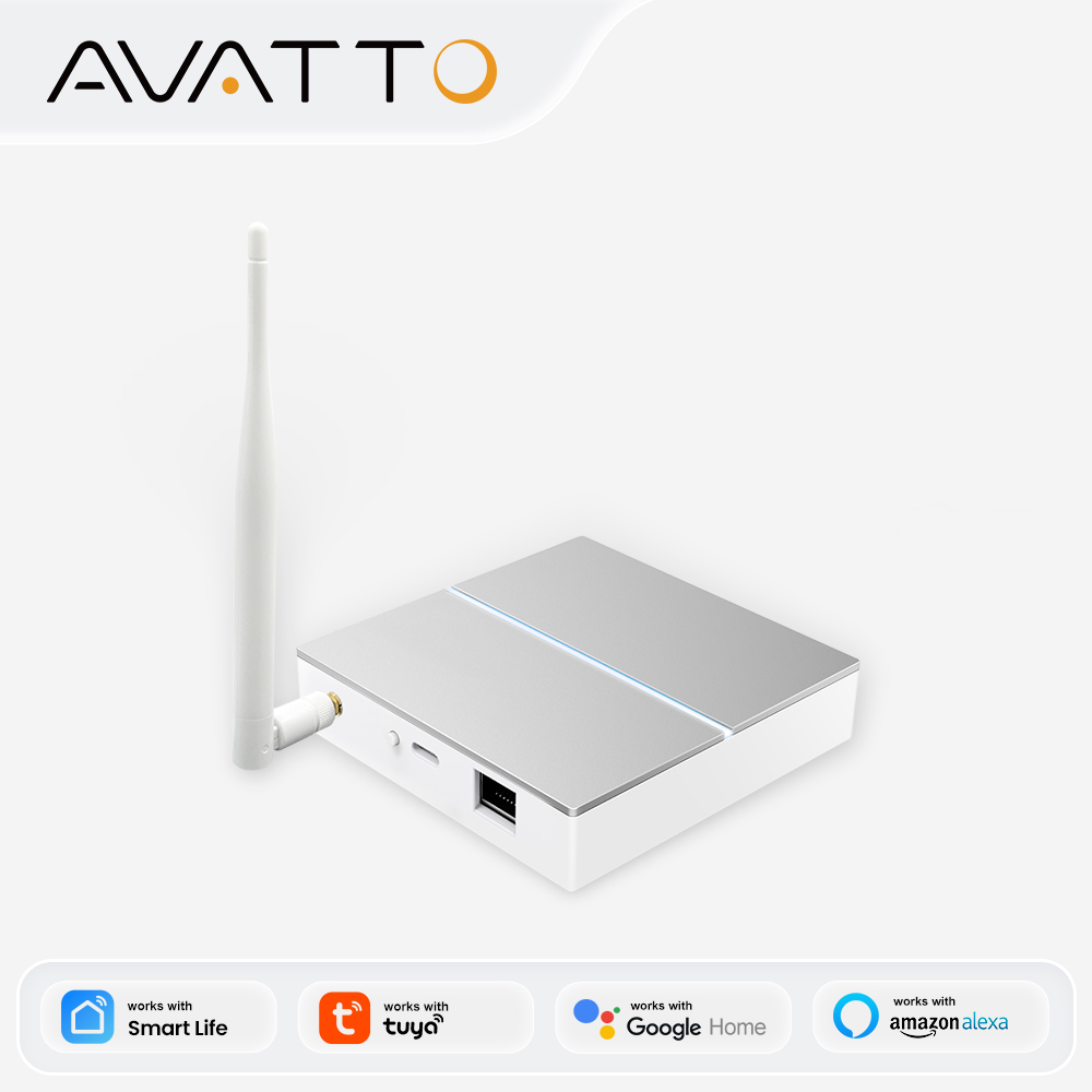 Smart Home Website - AVATTO Tuya ZigBee Gateway dengan Antena