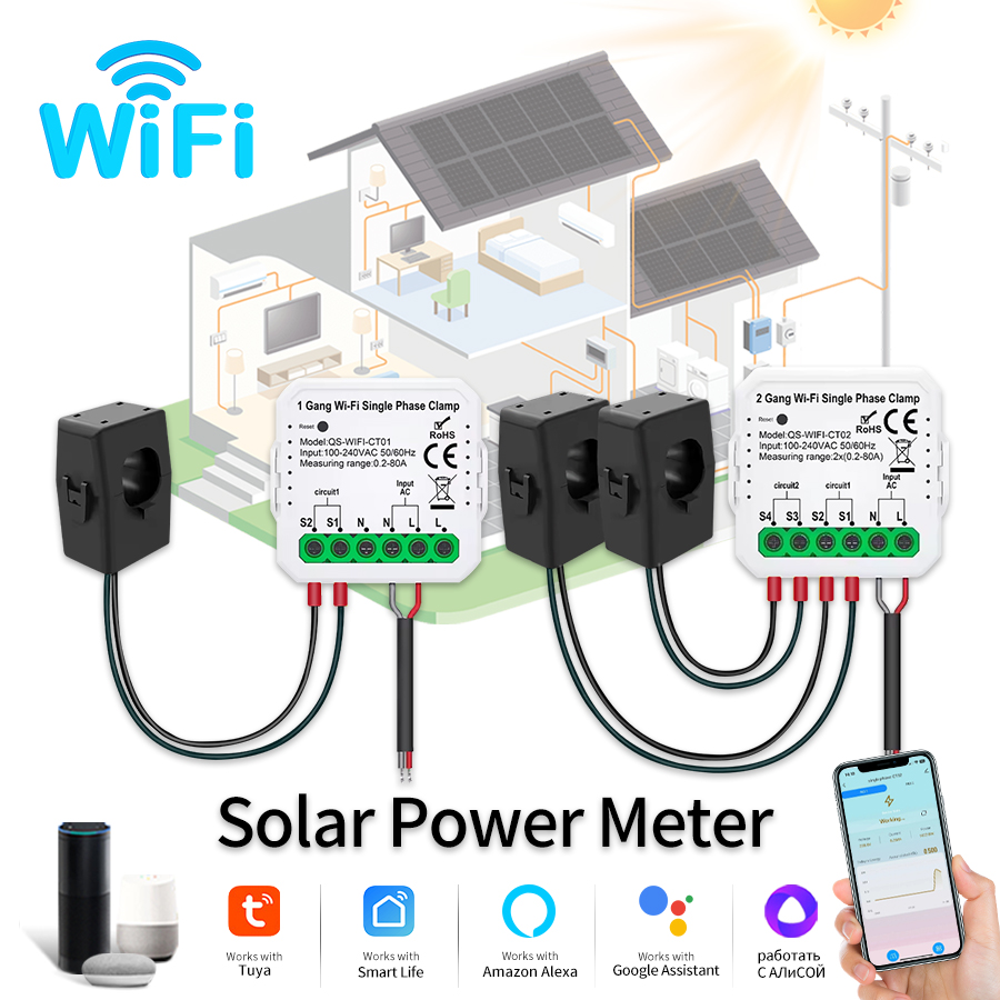 Smart Home Energy Monitor - Tuya Smart WiFi Meteran Energi Tenaga