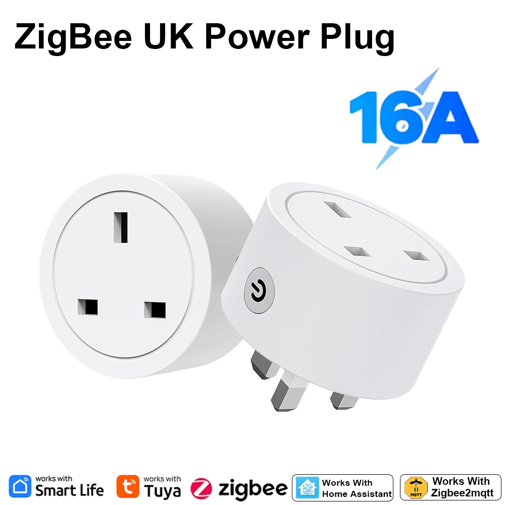 Smart Home Energy Monitor - Zigbee Smart Plug 16A Soket UK