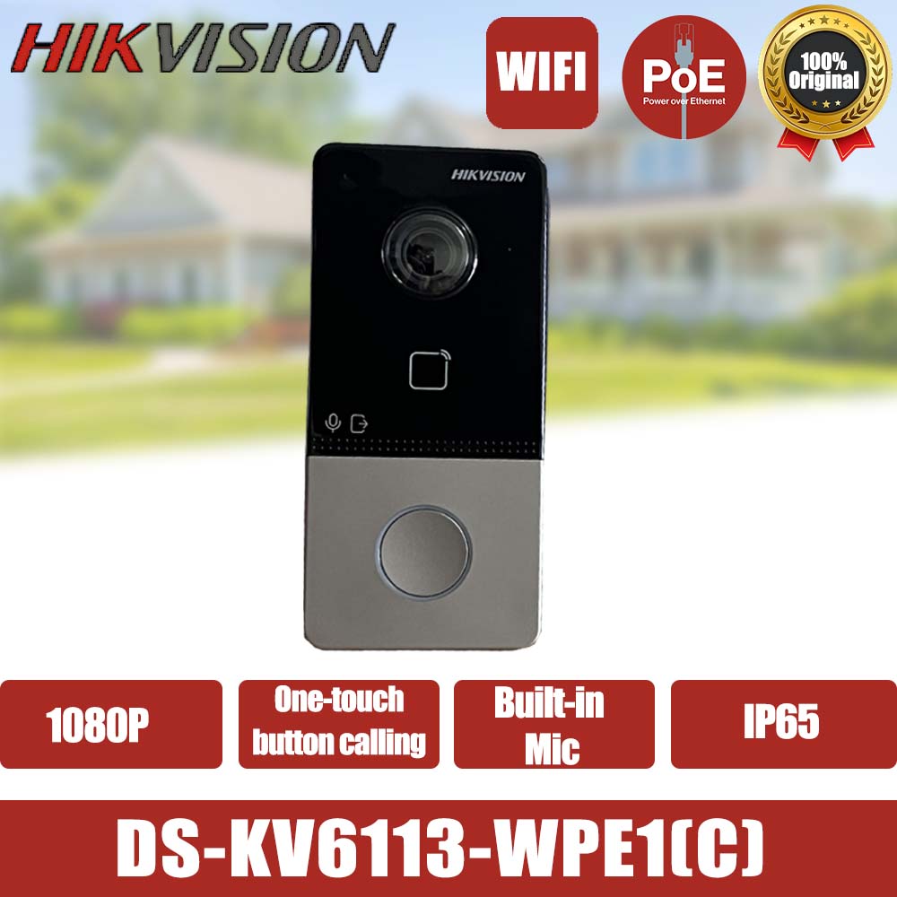 Smart Home Hikvision - Hikvision Bel Pintu Rumah Pintar POE
