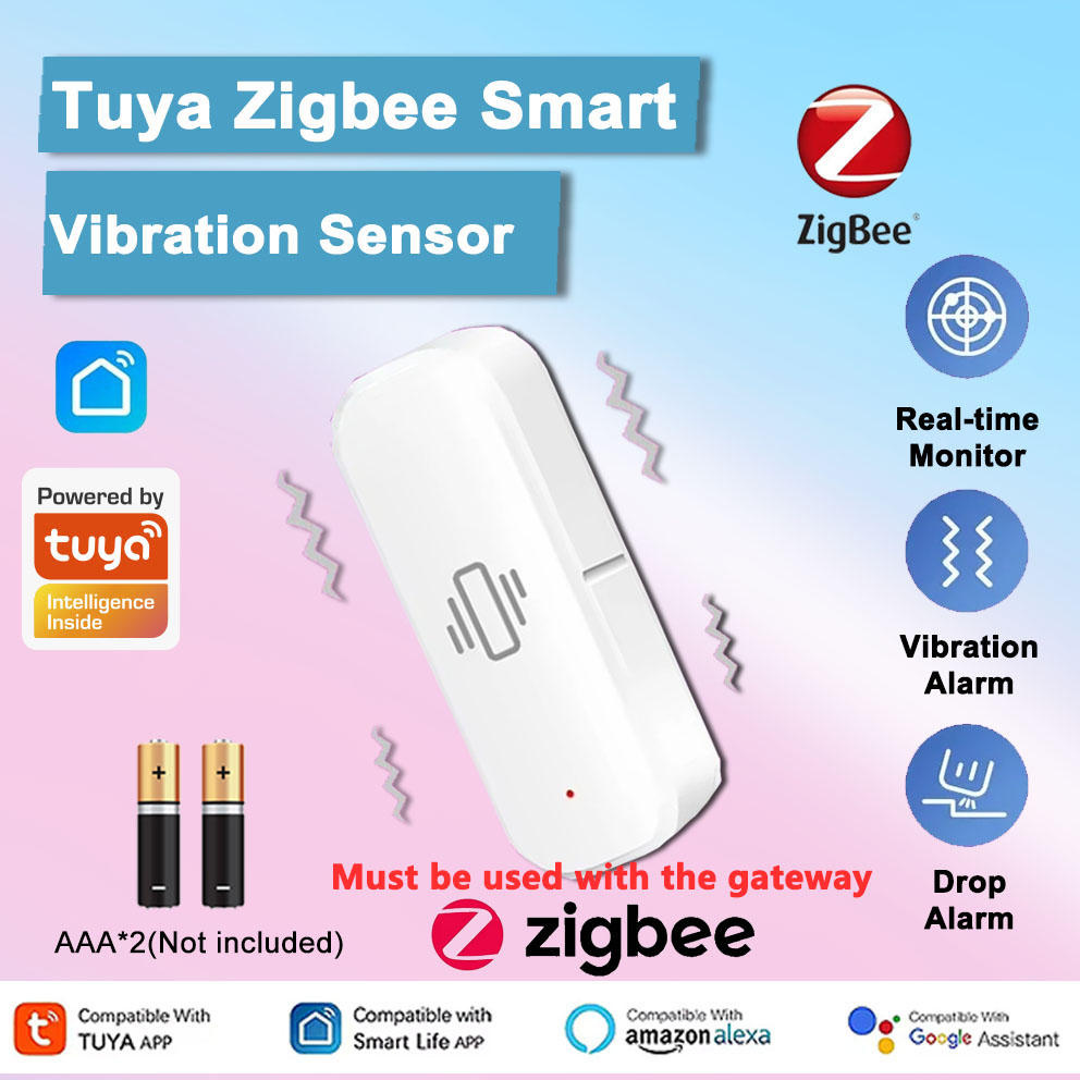 Smart Home Notifications - Tuya Zigbee Sensor Getaran Cerdas Deteksi