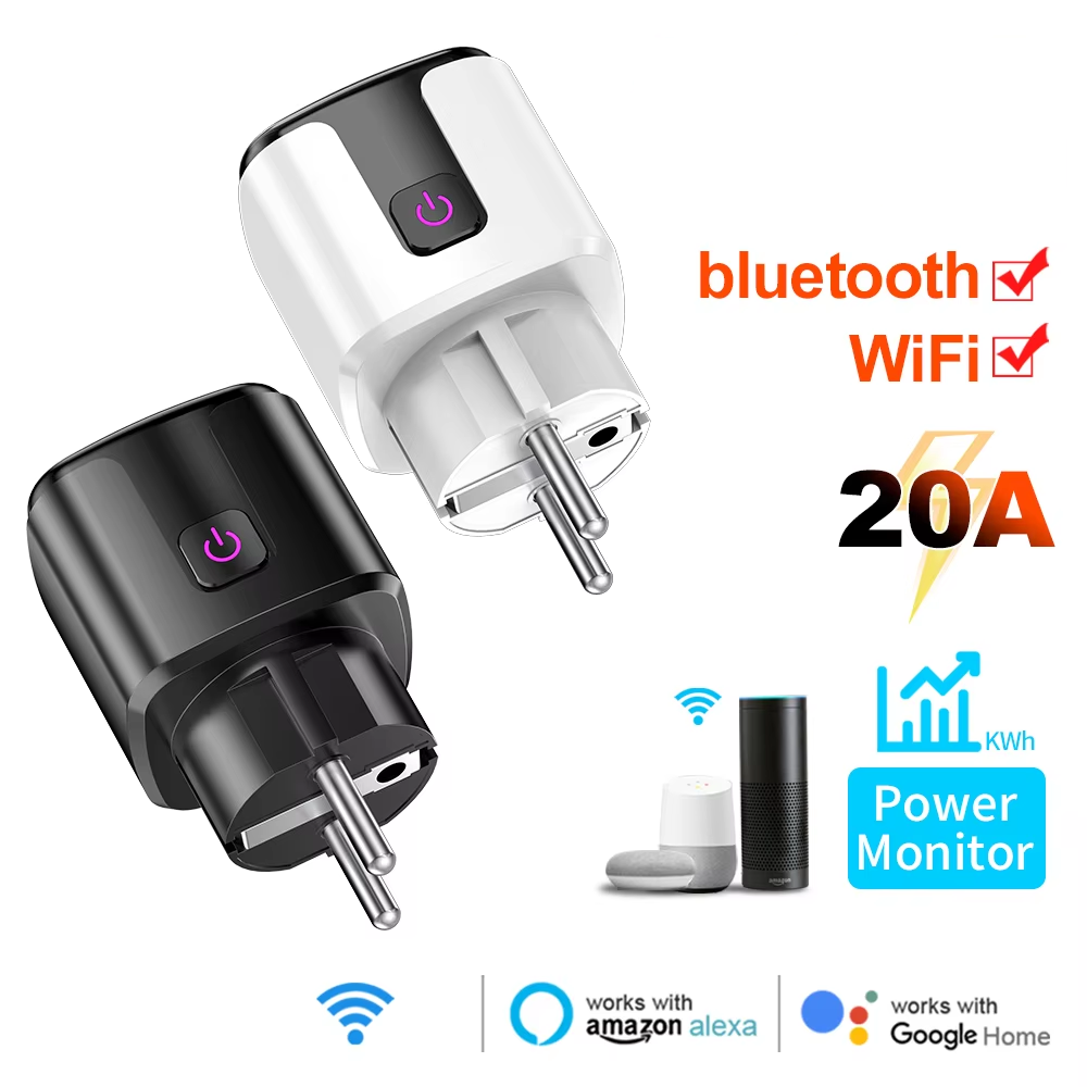Smart Home Tools - Soket WiFi+Bluetooth Smart 20A EU Plug