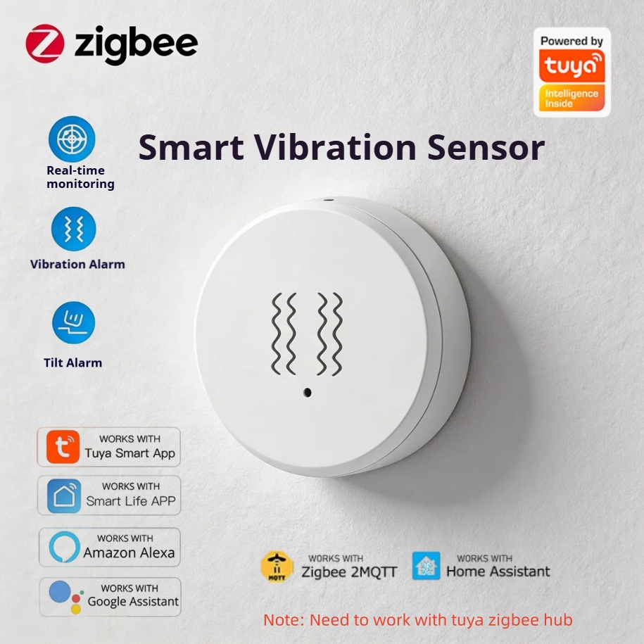 Smart Home Notifications - Sensor Getaran Cerdas Tuya Zigbee Alarm