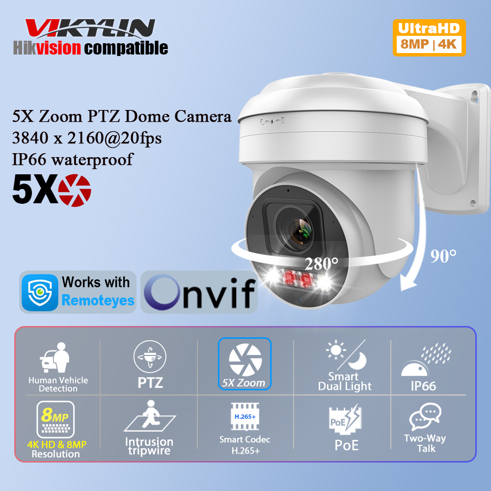 Homesmart Online - Kamera Keamanan IP Vikylin 8MP PTZ