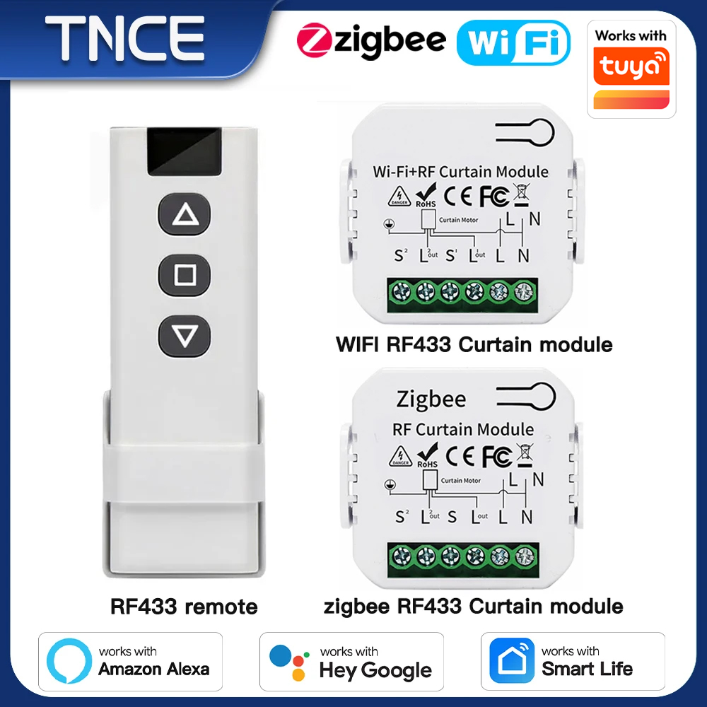Smart Home Blinds - Modul Sakelar Tirai TNCE Tuya WiFi