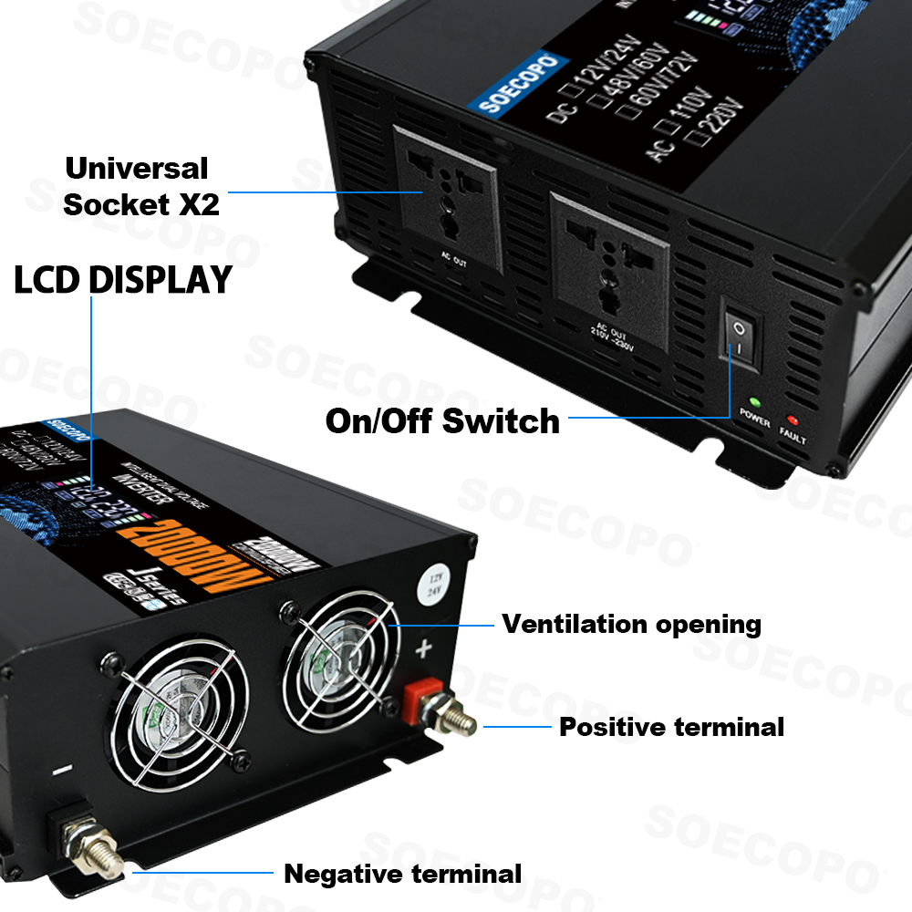 Inverter Pintar 20000W - Input - Smart Home Features ulasan dan harga