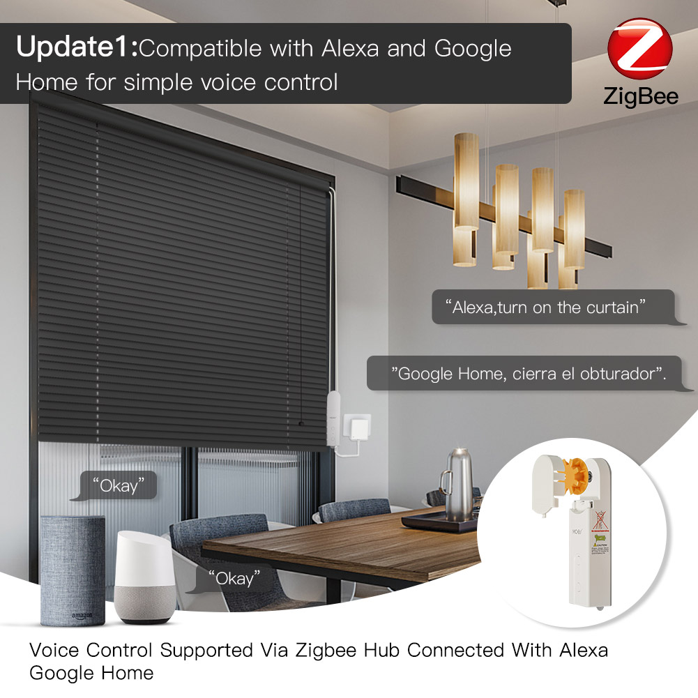 MOES ZigBee Smart DIY Motorize - Smart Home Blinds ulasan dan harga