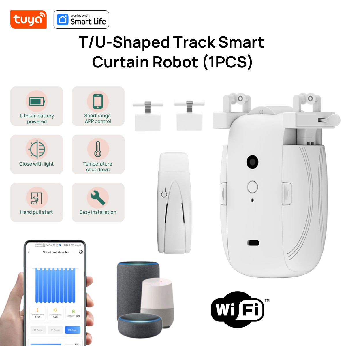 Robot tirai WiFi cerdas Tuya ( - Smart Home Website ulasan dan harga