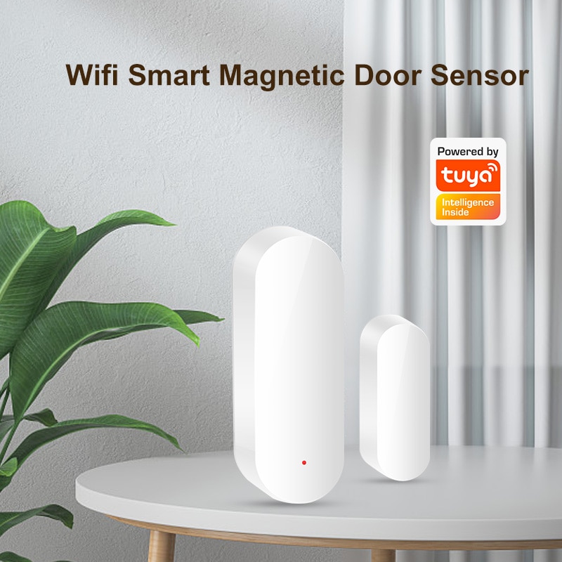 Sensor pintu WiFi pintar Tuya  - Smart Home Notifications ulasan dan harga