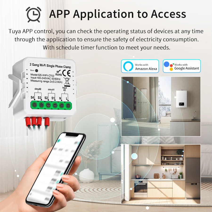 Tuya Smart WiFi Meteran Energi - Smart Home Energy Monitor ulasan dan harga