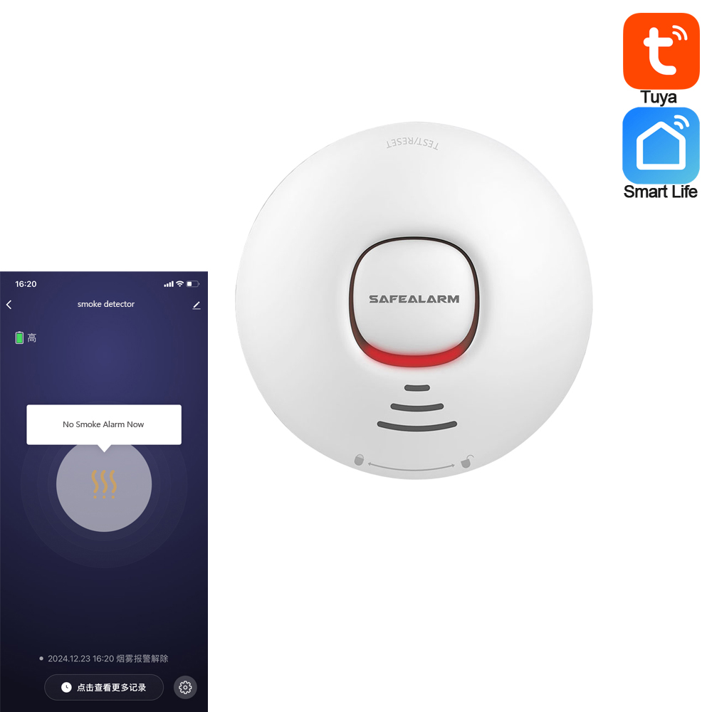 1 Buah Detektor Asap Alarm Keb - Smart Home Notifications ulasan dan harga
