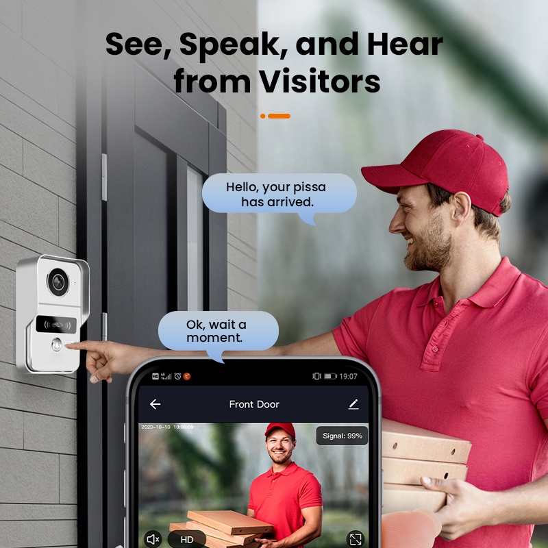 Tuya bel pintu 1080P cerdas, k - Smart Home Battery Camera ulasan dan harga