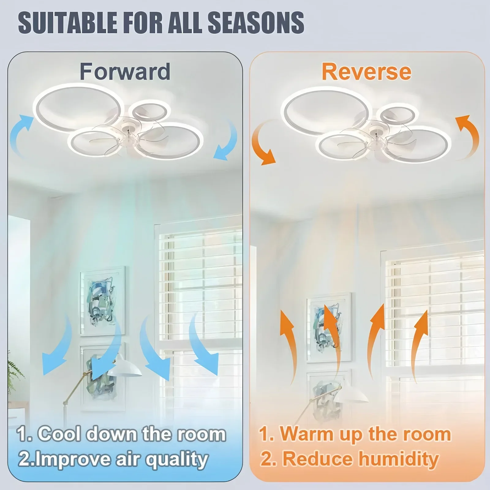Kipas Angin Plafon dengan Lamp - Smart Home Ventilation System ulasan dan harga