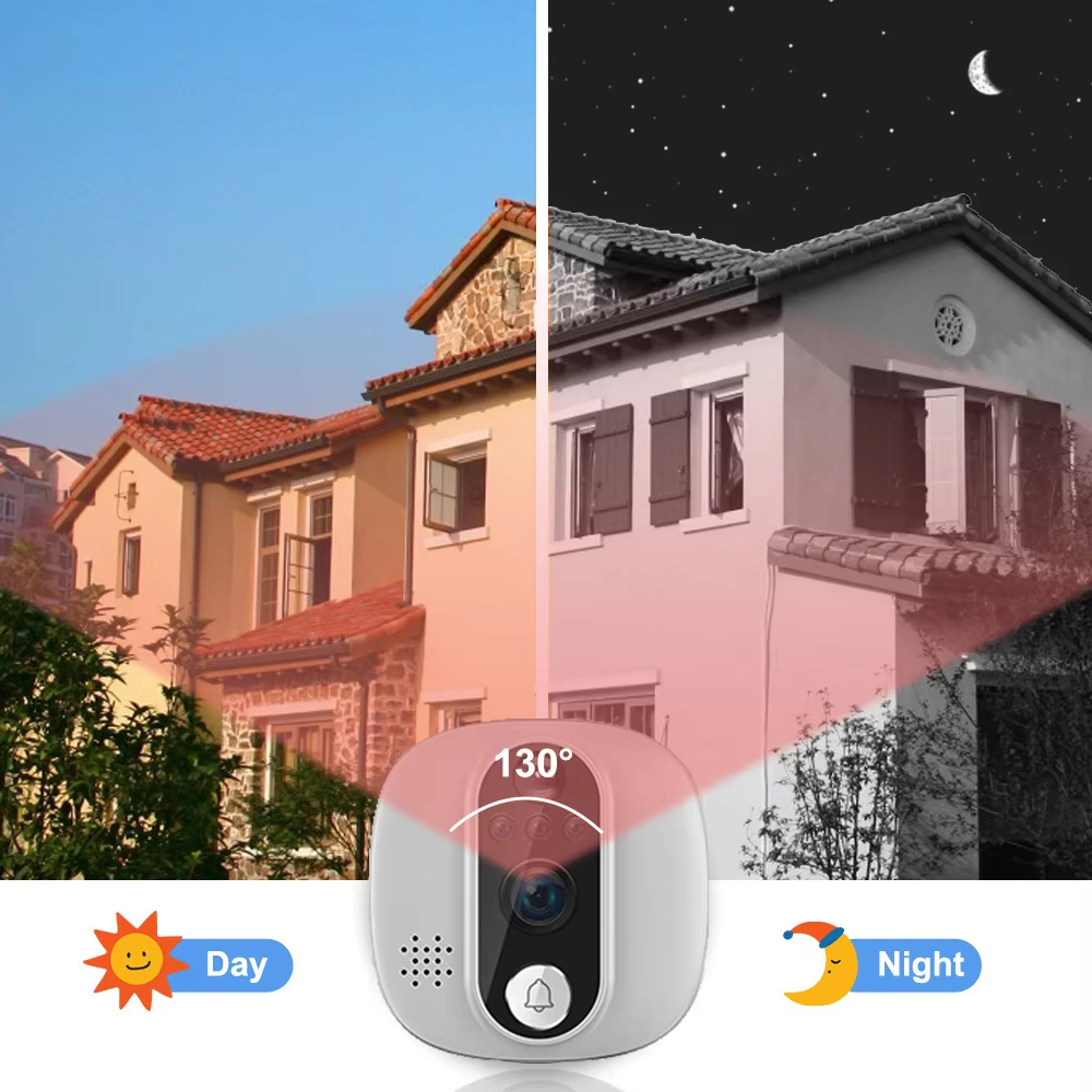 Tuya kamera bel pintu WiFi 108 - Smart Home Battery Camera ulasan dan harga