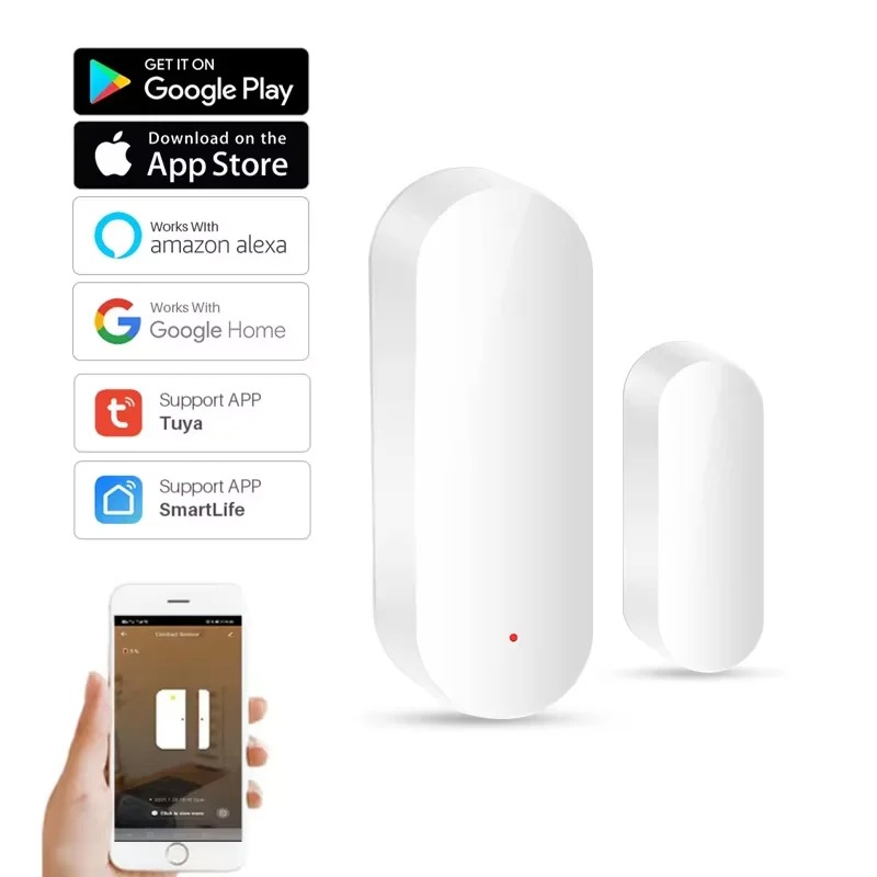 Tuya Smart WiFi Sensor Pintu R - Smart Home Notifications ulasan dan harga
