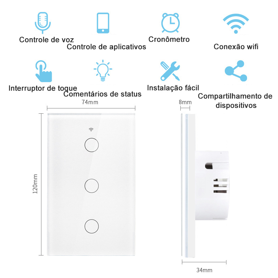 Tuya WiFi dinding sentuh sakla - Homesmart Online ulasan dan harga