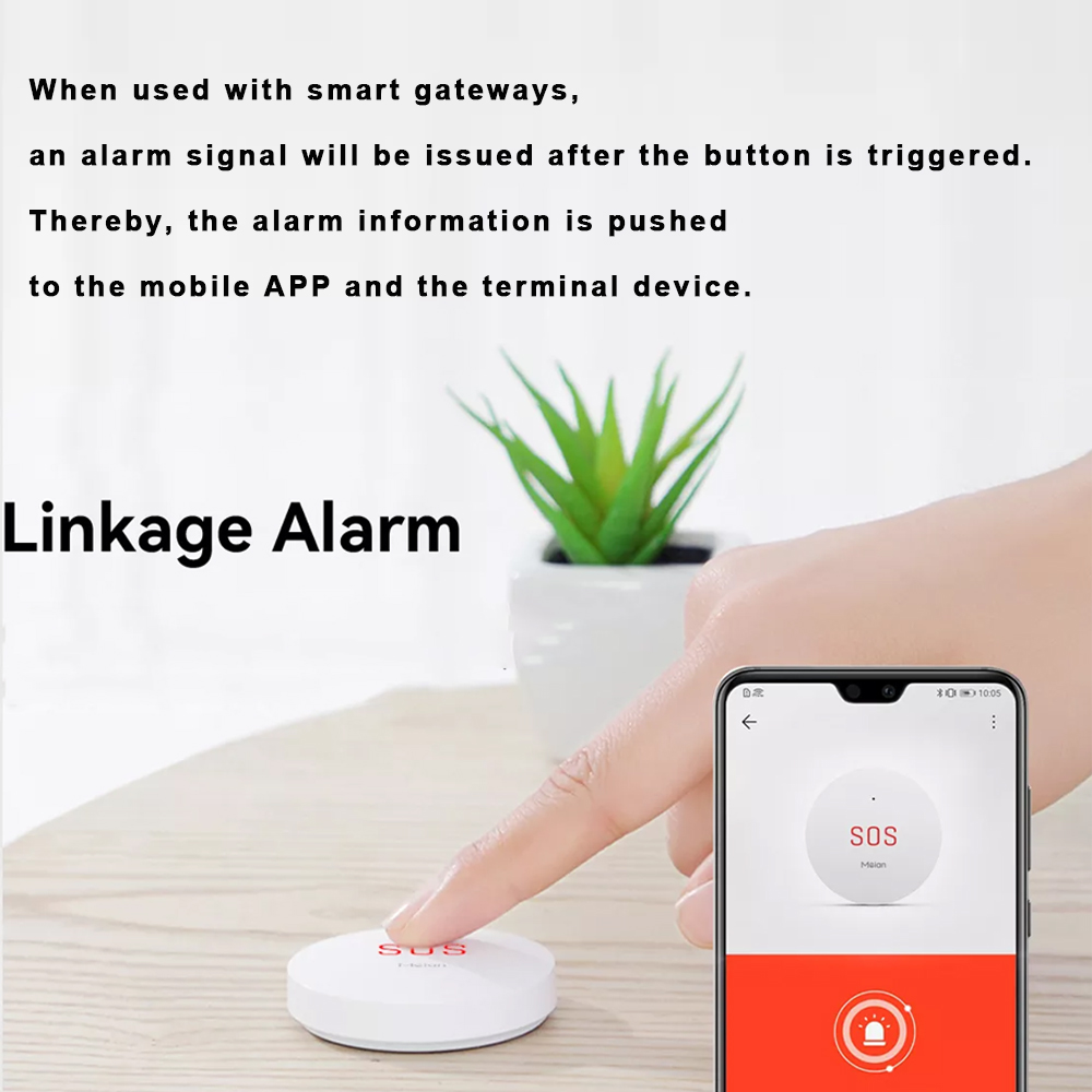 Tombol Darurat SOS Zigbee Tuya - Smart Home Website ulasan dan harga