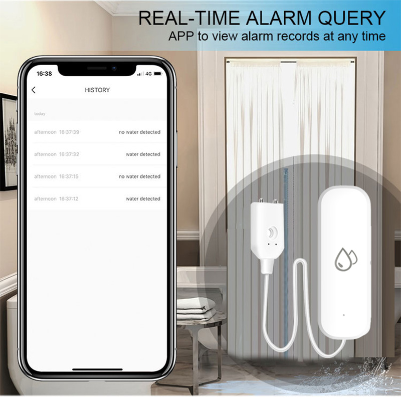Sensor Alarm Kebocoran Air WiF - Smart Home Features ulasan dan harga