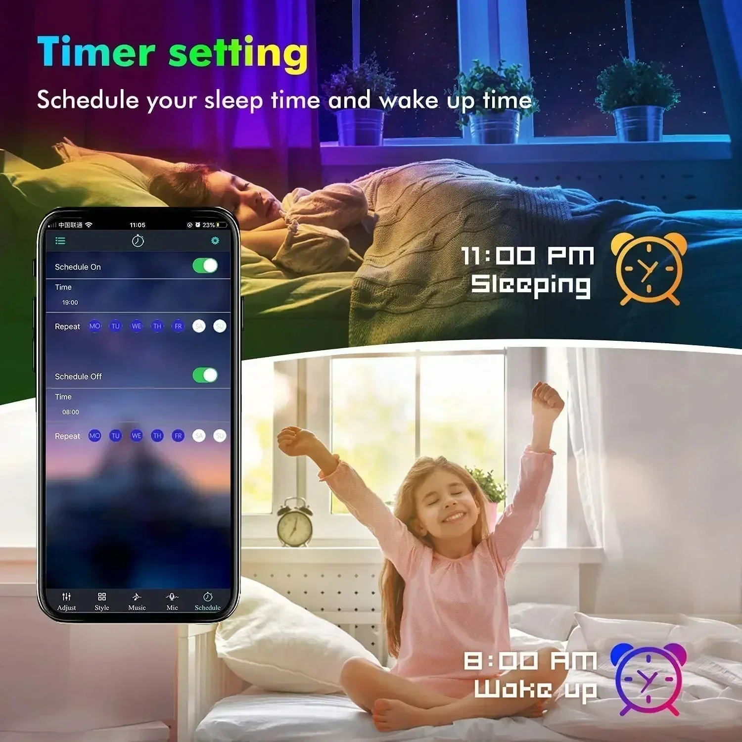 Lampu Strip LED RGB Pintar unt - Smart Night Light ulasan dan harga