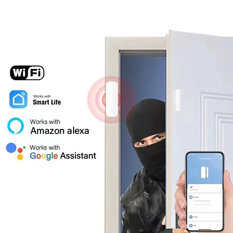 Tuya Smart WiFi Sensor Pintu R - Smart Home Notifications ulasan dan harga