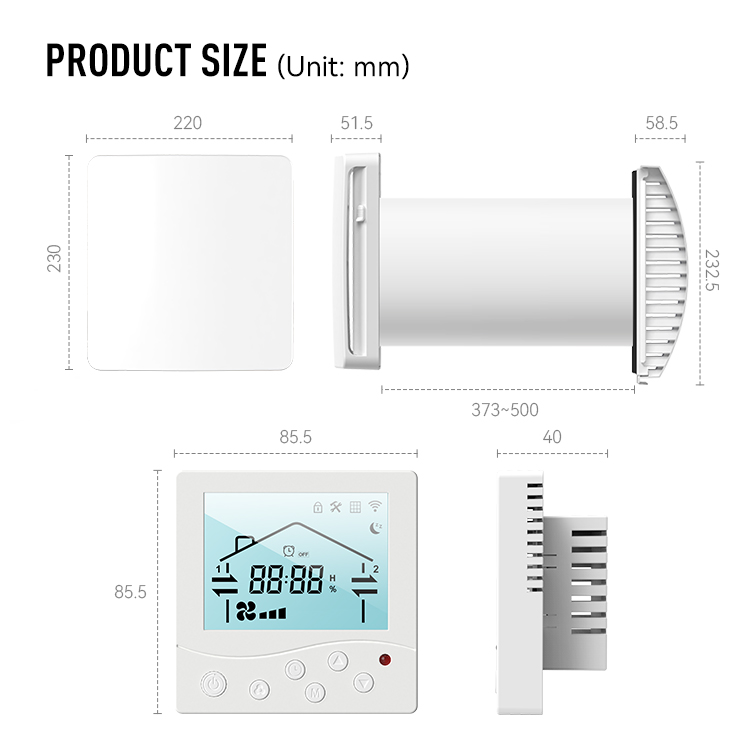 Sistem Ventilator Pemulihan Pa - Smart Home Ventilation System ulasan dan harga