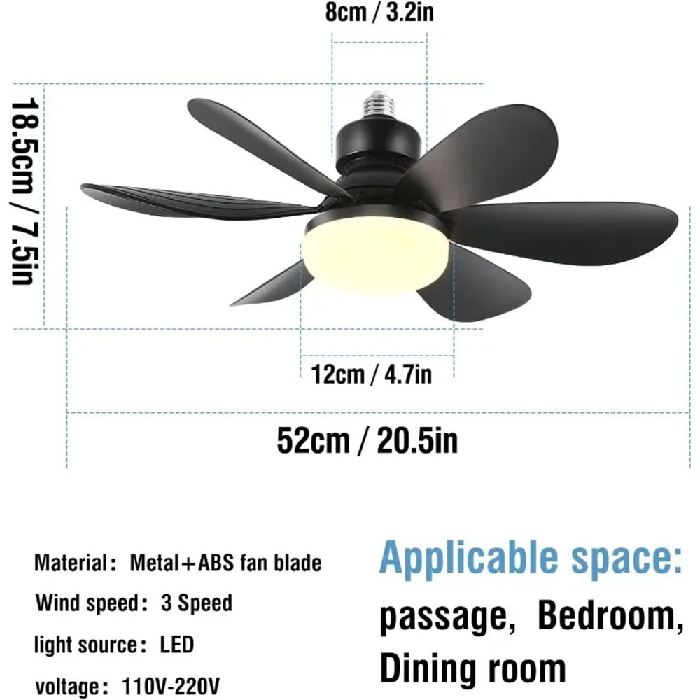 Lampu Kipas Angin Plafon 40W,  - Smart Home Ventilation System ulasan dan harga