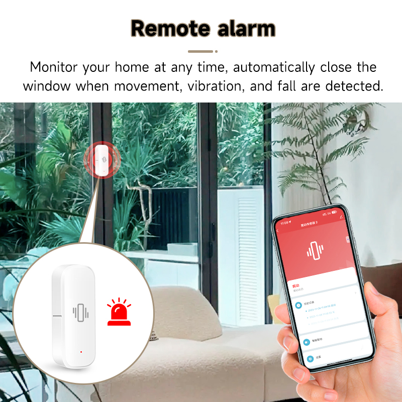 Sensor Getaran WiFi Tuya, Dete - Smart Home Notifications ulasan dan harga