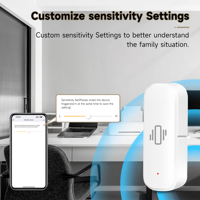 Sensor Getaran WiFi Tuya, Dete - Smart Home Notifications ulasan dan harga