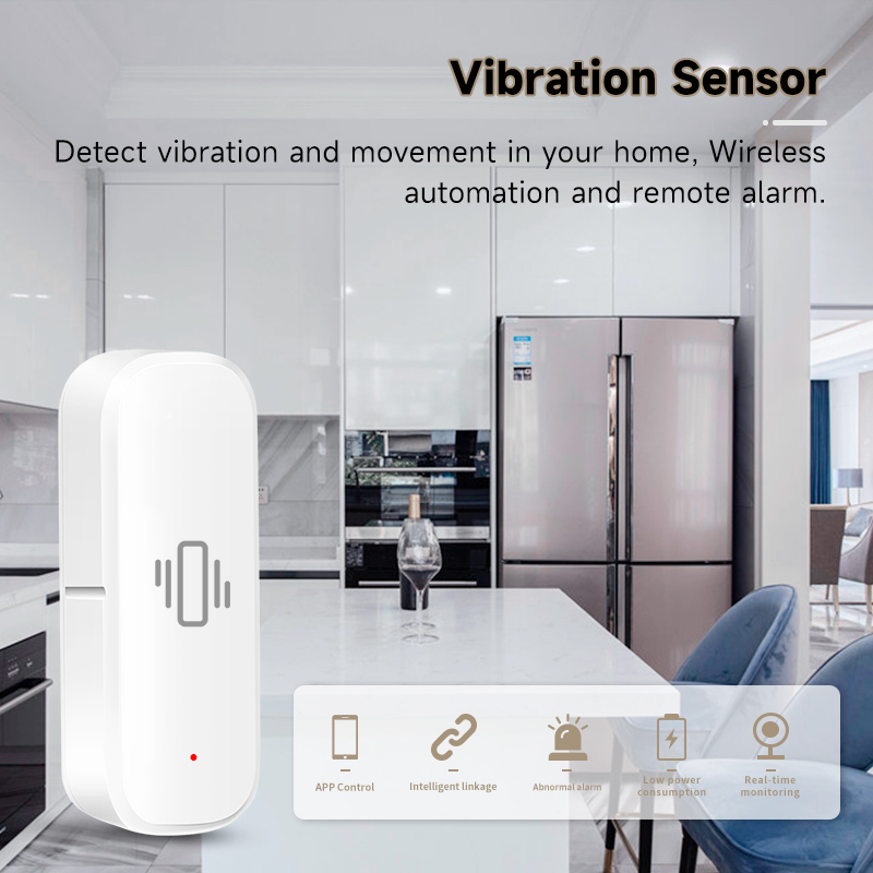 Sensor Getaran WiFi Tuya, Dete - Smart Home Notifications ulasan dan harga