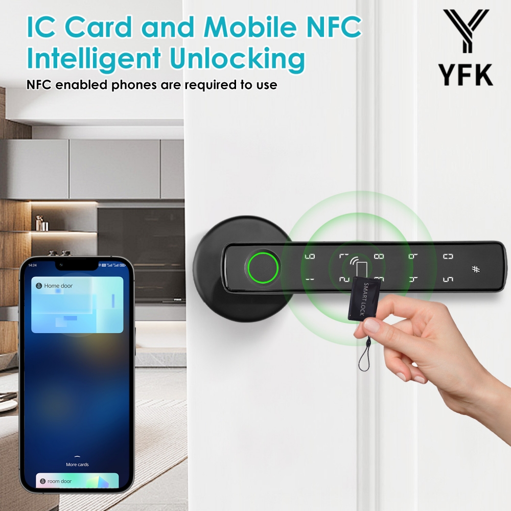 YFK Tuya Kunci Gagang Pintu Pi - Smart Home Website ulasan dan harga