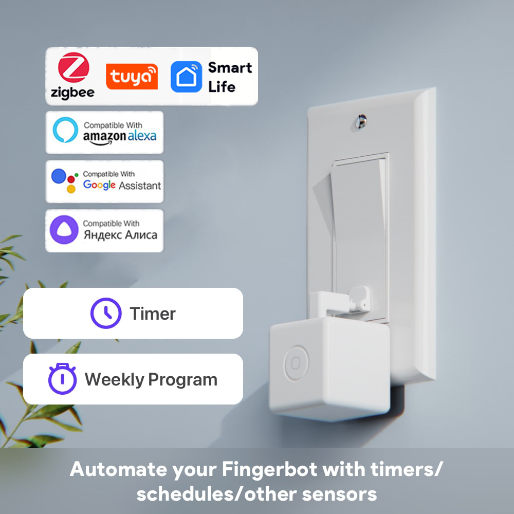 Zigbee Tuya Fingerbot cerdas P - Smart Home Plus ulasan dan harga