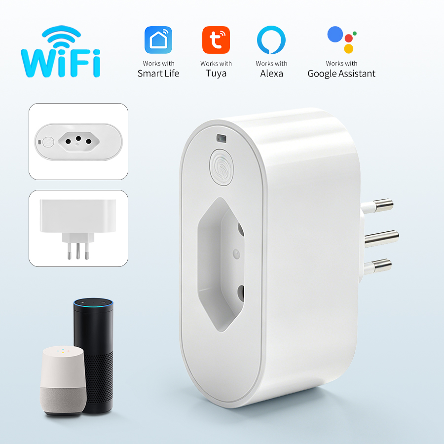 Soket Steker Pintar WiFi Tuya  - Smart Home Energy Monitor ulasan dan harga