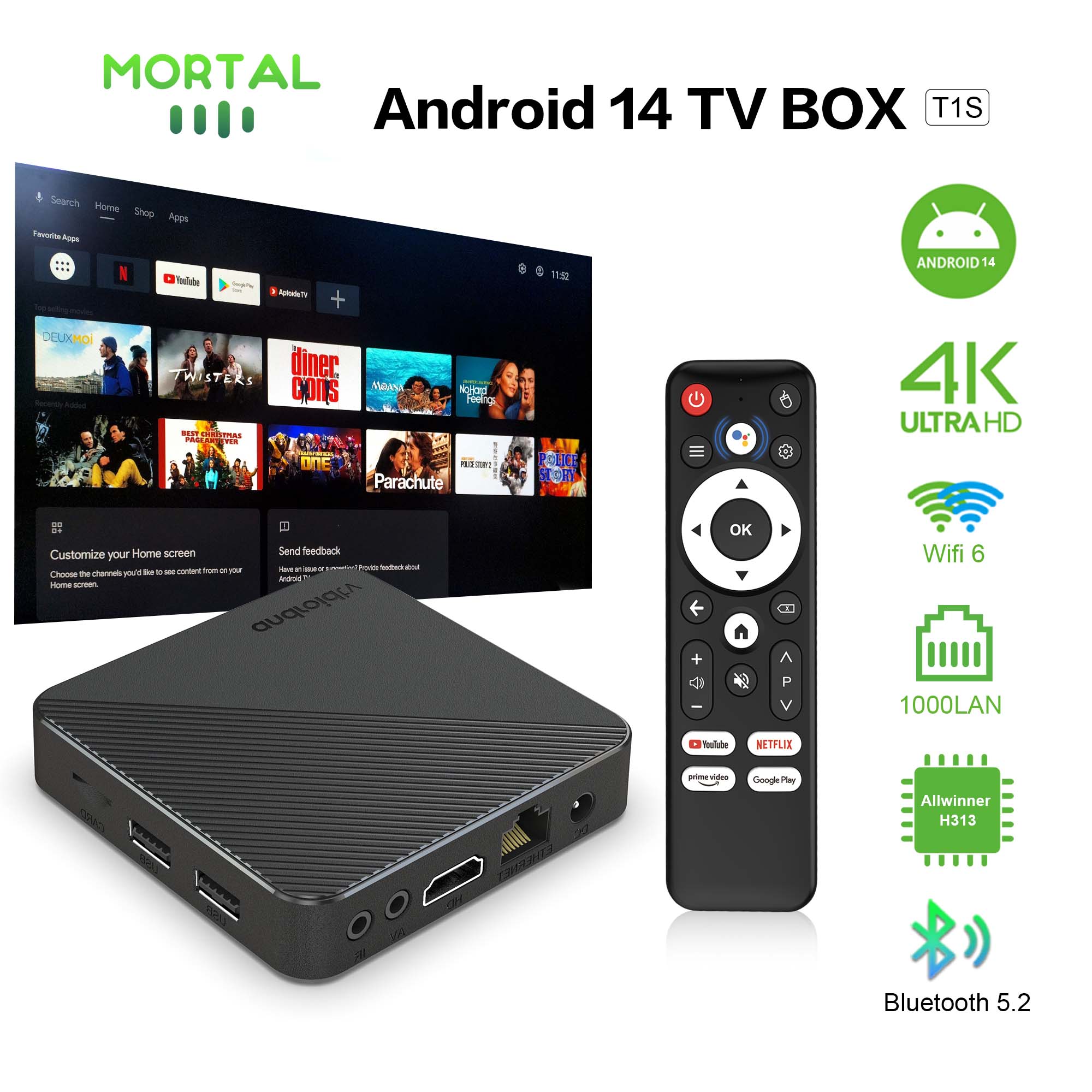 Android 14 Kotak TV Teater Rum - Smart Home Plus ulasan dan harga