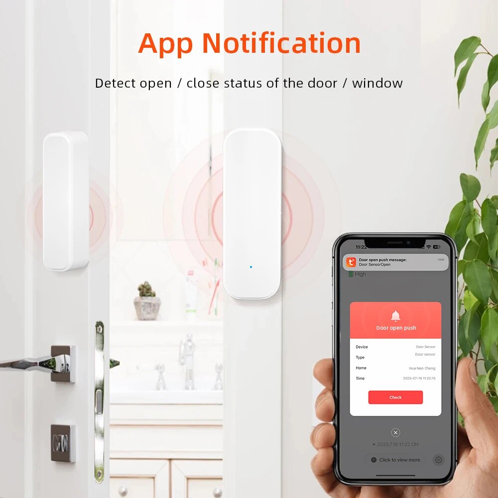 ONENUO Tuya Sensor pintu WiFi  - Smart Home Notifications ulasan dan harga