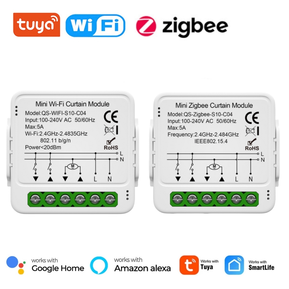 Tuya WiFi Zigbee Modul Sakelar - Smart Home Blinds ulasan dan harga