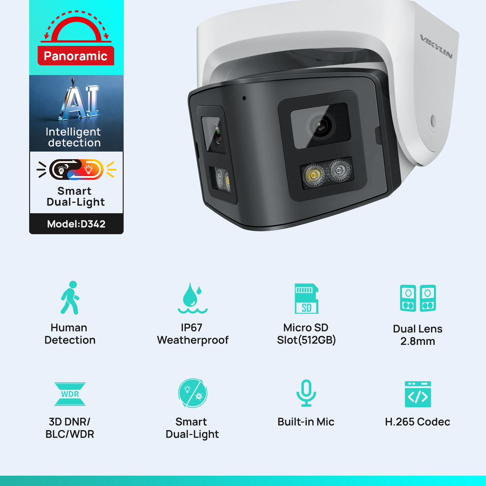 Vikylin Kamera IP Pintar Lensa - Smart Home Hikvision ulasan dan harga